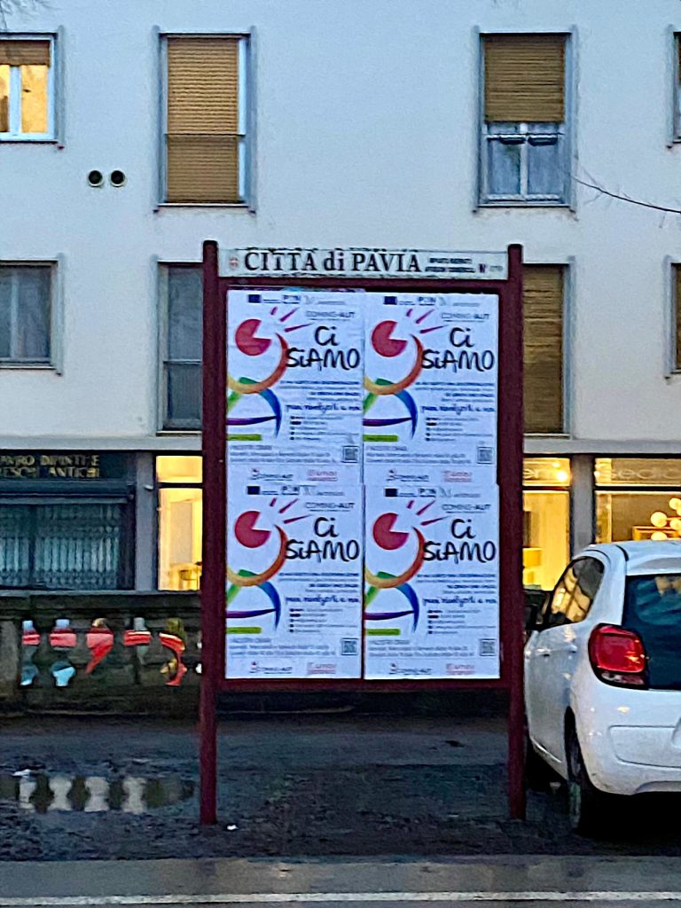 Guerrilla Flyering - manifesti a Pavia